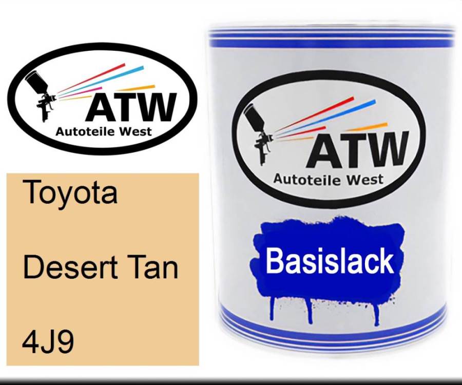 Toyota, Desert Tan, 4J9: 1L Lackdose, von ATW Autoteile West.